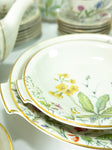 1950s Krautheim "Wiesengrund und Bergeshöh'n" Tableware, round cake plates