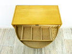 Extraordinary 60s MIDCENTURY swivel drawer storage or SEWING BOX