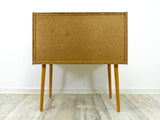 Extraordinary 60s MIDCENTURY swivel drawer storage or SEWING BOX