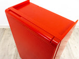 Super Rare 1980s Fiery Red Plastic BATHROOM MEDICINE Cabinet, Pneumant GDR