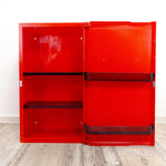 Super Rare 1980s Fiery Red Plastic BATHROOM MEDICINE Cabinet, Pneumant GDR