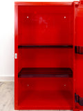 Super Rare 1980s Fiery Red Plastic BATHROOM MEDICINE Cabinet, Pneumant GDR