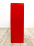 Super Rare 1980s Fiery Red Plastic BATHROOM MEDICINE Cabinet, Pneumant GDR