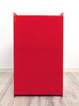 Super Rare 1980s Fiery Red Plastic BATHROOM MEDICINE Cabinet, Pneumant GDR