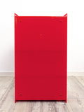 Super Rare 1980s Fiery Red Plastic BATHROOM MEDICINE Cabinet, Pneumant GDR