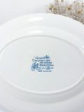 MYOTTS COUNTRY LIFE blue, Fish Plate, Serving Platter, Fine Staffordshire Hand Engraved