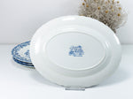 MYOTTS COUNTRY LIFE blue, Fish Plate, Serving Platter, Fine Staffordshire Hand Engraved