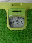 Green 1970s Midcentury Mechanical BATHROOM SCALE By Soehnle Westgermany