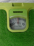 Green 1970s Midcentury Mechanical BATHROOM SCALE By Soehnle Westgermany