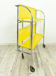 Iconic 1960s FOLDING CART 'Dinett' with yellow faux-wood Formica top