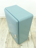 Light Blue  1950s MIDCENTURY DESIGN Medicine Cabinet, one door glass shelves