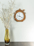 Original 1970s Pot Shaped WESTGERMAN CERAMIC Wall CLOCK by Emes