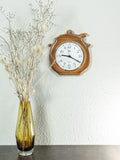 Original 1970s Pot Shaped WESTGERMAN CERAMIC Wall CLOCK by Emes