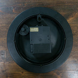 Black White 1990s Radio-Controlled VINTAGE WALL CLOCK by Kienzle, Germany