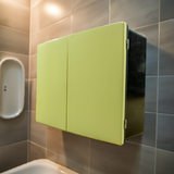 Fabulous 1960s Yellow Black Midcentury MEDICINE CABINET Westgermany