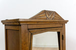 FRENCH Vintage Wooden FACETED MIRROR CABINET, Antique Medicine Cubby