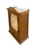 FRENCH Vintage Wooden FACETED MIRROR CABINET, Antique Medicine Cubby