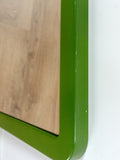 Large 1970s Moss GREEN MIDCENTURY Wall MIRROR, horizontally and vertically