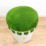 Green White 70s Vintage BATHROOM LAUNDRY BOX Stool By Emsa Westgermany