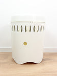 Green White 70s Vintage BATHROOM LAUNDRY BOX Stool By Emsa Westgermany