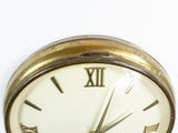 Large 1950s Midcentury BRASS Wall CLOCK With Battery Quartz Clockwork