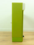 Large 1970s green mirrored ILLUMINATED MIDCENTURY Medicine CABINET by Allibert