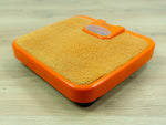 ORANGE 70s Midcentury Mechanical BATHROOM SCALE With Plush Cover By Soehnle Westgermany