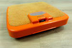 ORANGE 70s Midcentury Mechanical BATHROOM SCALE With Plush Cover By Soehnle Westgermany