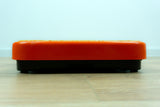 ORANGE 70s Midcentury Mechanical BATHROOM SCALE With Plush Cover By Soehnle Westgermany