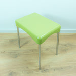 1970s Vintage Mint GREEN Plastic Bathroom STOOL Italian Design by CM