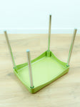 1970s Vintage Mint GREEN Plastic Bathroom STOOL Italian Design by CM