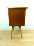 1950s Bicolor Midcentury TEAK WOOD CREDENZA Sideboard Cabinet