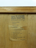 1950s Bicolor Midcentury TEAK WOOD CREDENZA Sideboard Cabinet