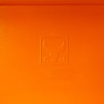 Ultra Rare! XXL 1970s Italian orange MEDICINE CABINET by Carrara & Matta