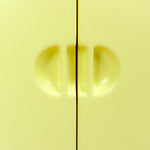 Rare original 1960s VANILLA yellow Italian design MEDICINE CABINET