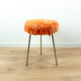 1960s Midcentury Design TRIPOD PLUSH STOOL from East Germany