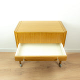 1960s Wooden Midcenturymodern NIGHTSTAND SEWING CART Side Table