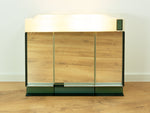 XXL 1970s Petrol ILLUMINATED Midcentury Medicine CABINET by Allibert