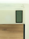 XXL 1970s Petrol ILLUMINATED Midcentury Medicine CABINET by Allibert