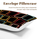 Black 60s Retro Comforter Set: Queen Size Microfiber Bedding