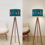 60s Retro Tripod Floor Lamp: Mid-Century Modern Light Smart LED Remote