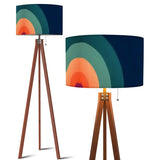 70s Retro Tripod Floor Lamp – Nordic Style Linen Shade with Smart LED & Remote