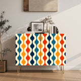 Mid Century Decor Cabinet – Retro Wooden Storage with Hairpin Legs