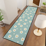 Retro 70s Floral Multi Sizes Non-Slip Runner Rug – Midcentury Home Decor