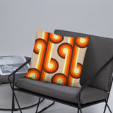 Groovy 70s Retro Throw Pillow, Midcentury Style Home Decor