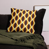 Midcentury 70s Retro Blackout Curtains: Bold Vibrant Honeycomb Pattern