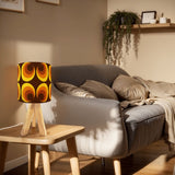 Scandi Tripod Table Lamp – Retro Midcentury LED Wooden Base Light