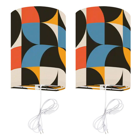 70s Retro Wall Sconces Set –  Smart LED, Geometric