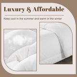 Black 60s Retro Comforter Set: Queen Size Microfiber Bedding