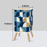 Nordic Retro Bauhaus Trash Can with Lid, Mid Century Modern Decor